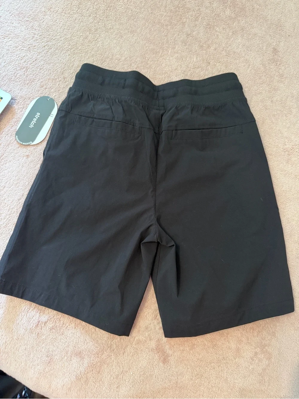 Wonder Nation Black Kids Drawstring Shorts